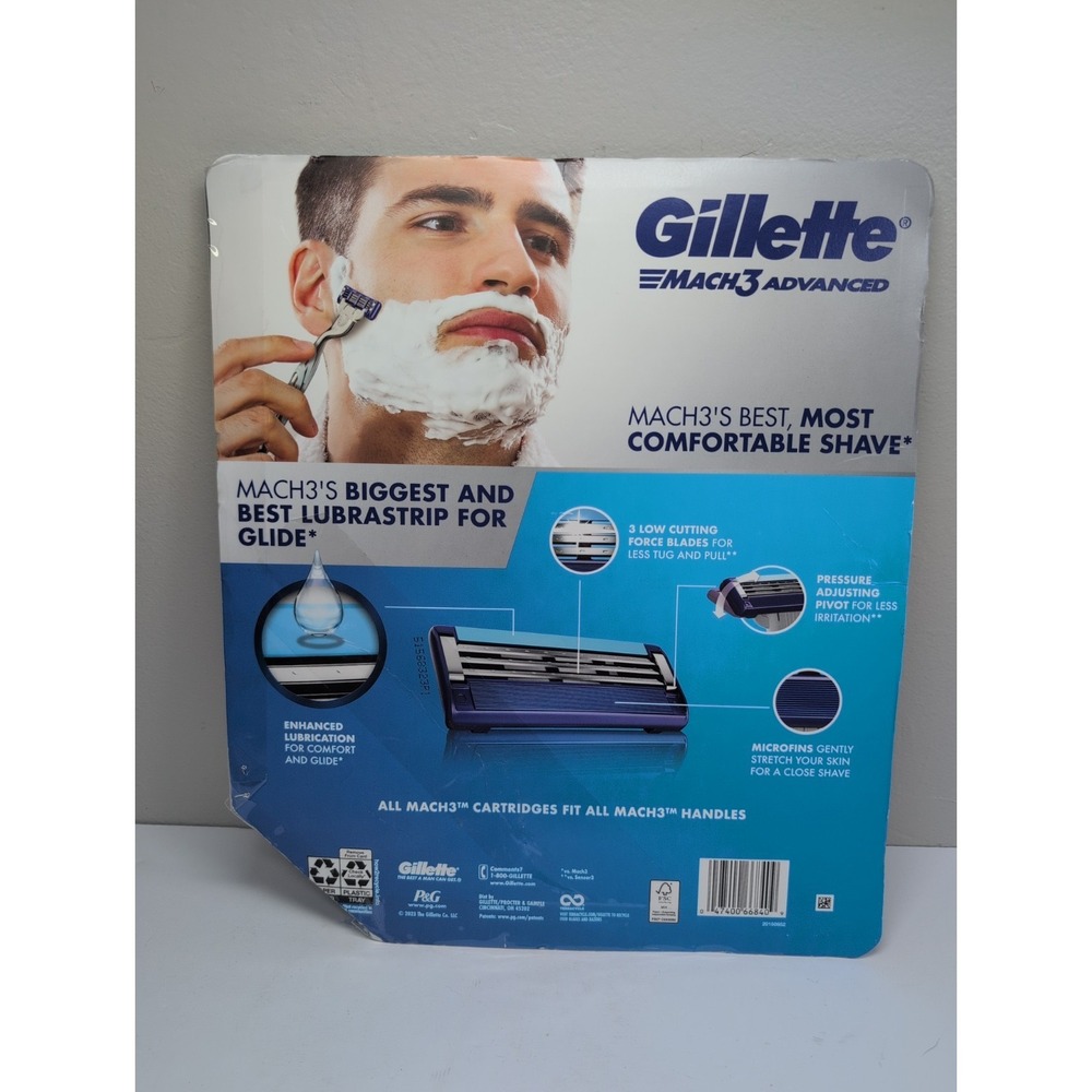 Gillette Mach3 Advanced Razor Blade Refill Cartridges Mach 3 Incomplete - Picture 5 of 5
